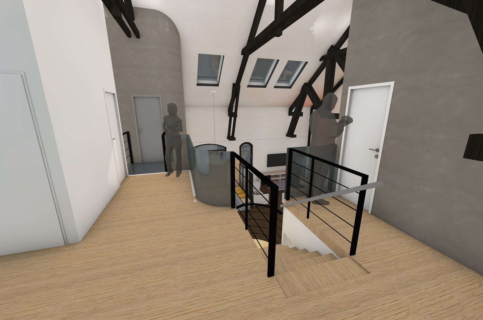 Mezzanine 1er étage - Mezzanine first floor.